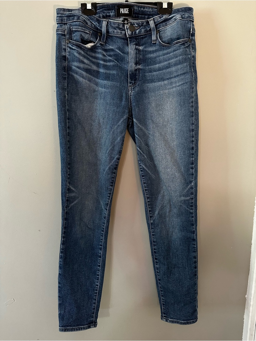 PAIGE Women's Medium Blue Skinny Jeans